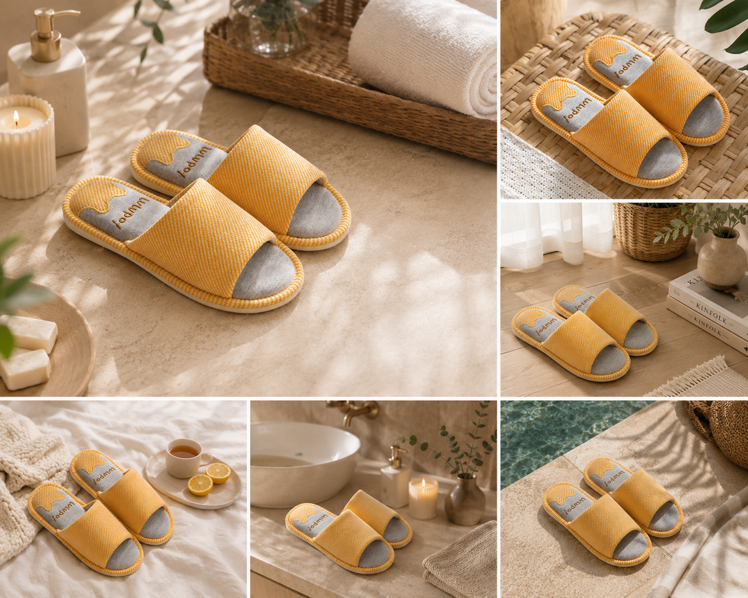 Seoul Linen Platform Slippers | Women's Home Sandals | ToffyFlops™