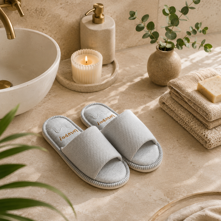 Seoul Linen Platform Slippers | Women's Home Sandals | ToffyFlops™