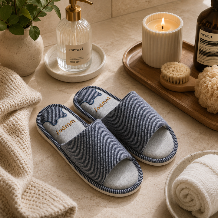 Seoul Linen Platform Slippers | Women's Home Sandals | ToffyFlops™