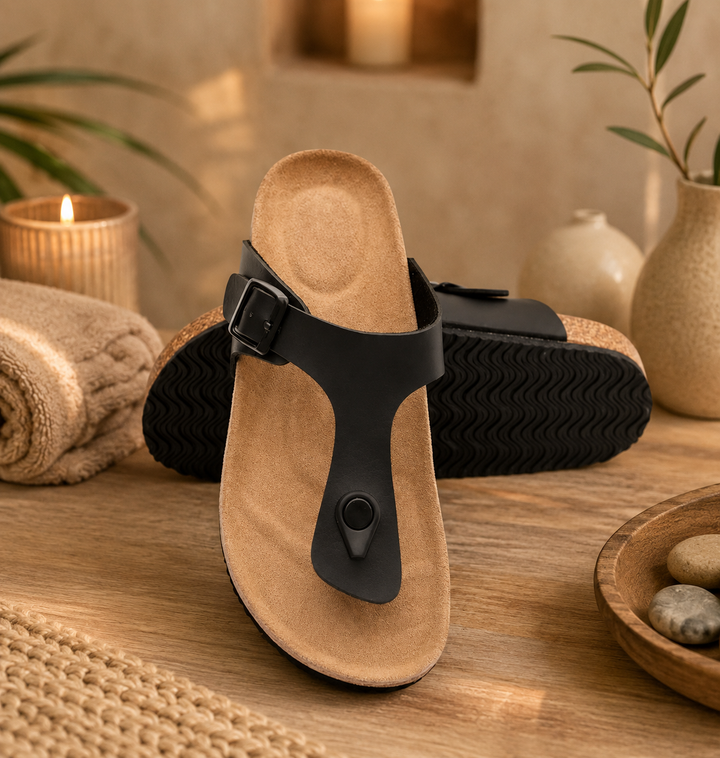 Cork Footbed Thong Sandal | Women's Birkenstock-Style Comfort Sandals
