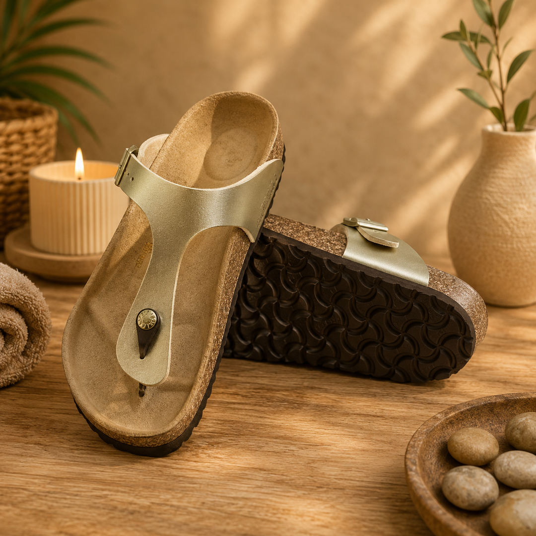 Cork Footbed Thong Sandal | Women's Birkenstock-Style Comfort Sandals